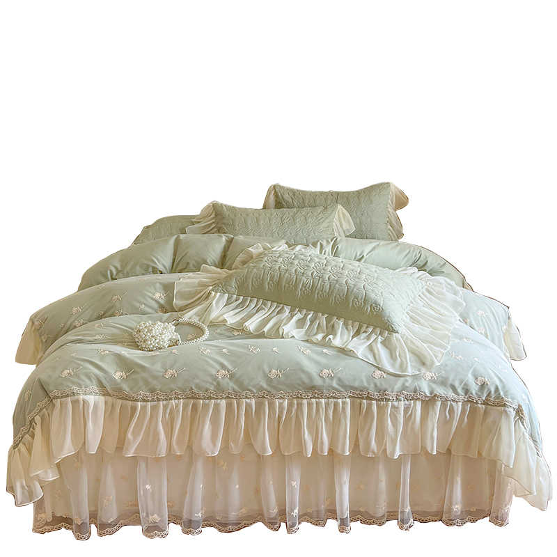 Cotton Bed Skirt Duvet Cover