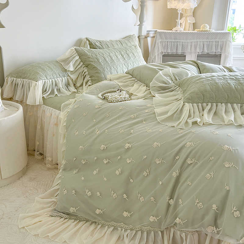 Cotton Bed Skirt Duvet Cover