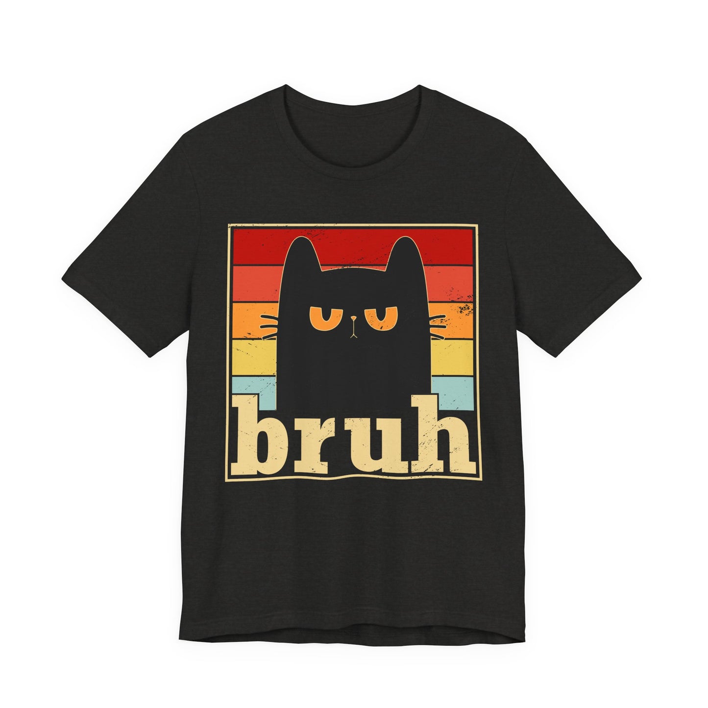 Bruh Cat Meow Graphic T-Shirt for Men Women