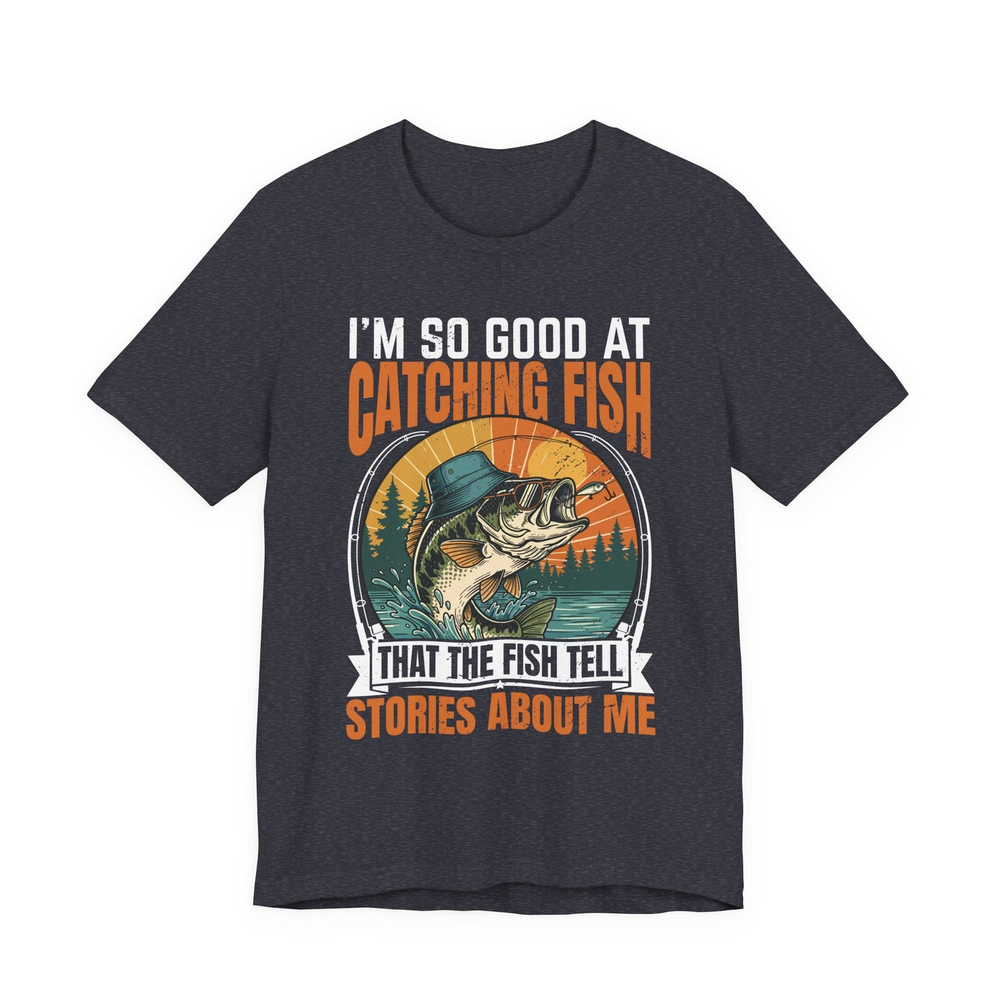 Funny Fishing T-Shirt Bass Novelty Tee