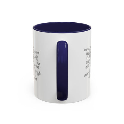 Funny 'Ow!' Stick Figure Coffee Mug
