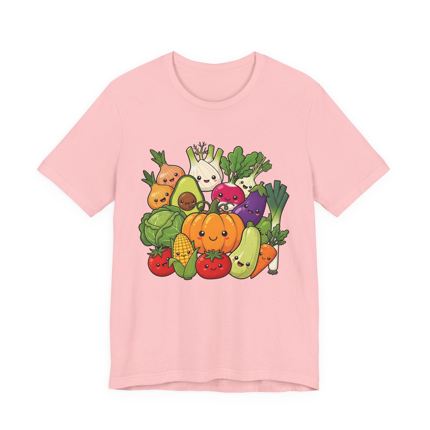 Cute Veggie T-Shirt  Funny Vegan Vegetarian Tee