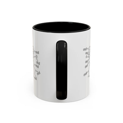 Funny 'Ow!' Stick Figure Coffee Mug