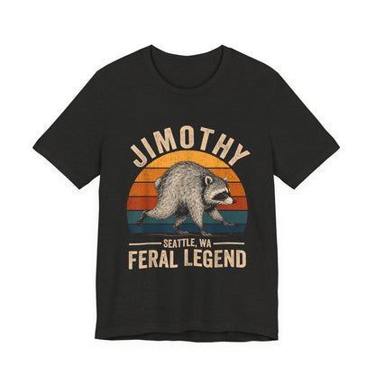 Jimothy Raccoon Feral Legend Seattle T-Shirt