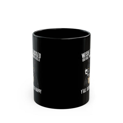Funny Critical Thinking Skills Cat Coffee Mug