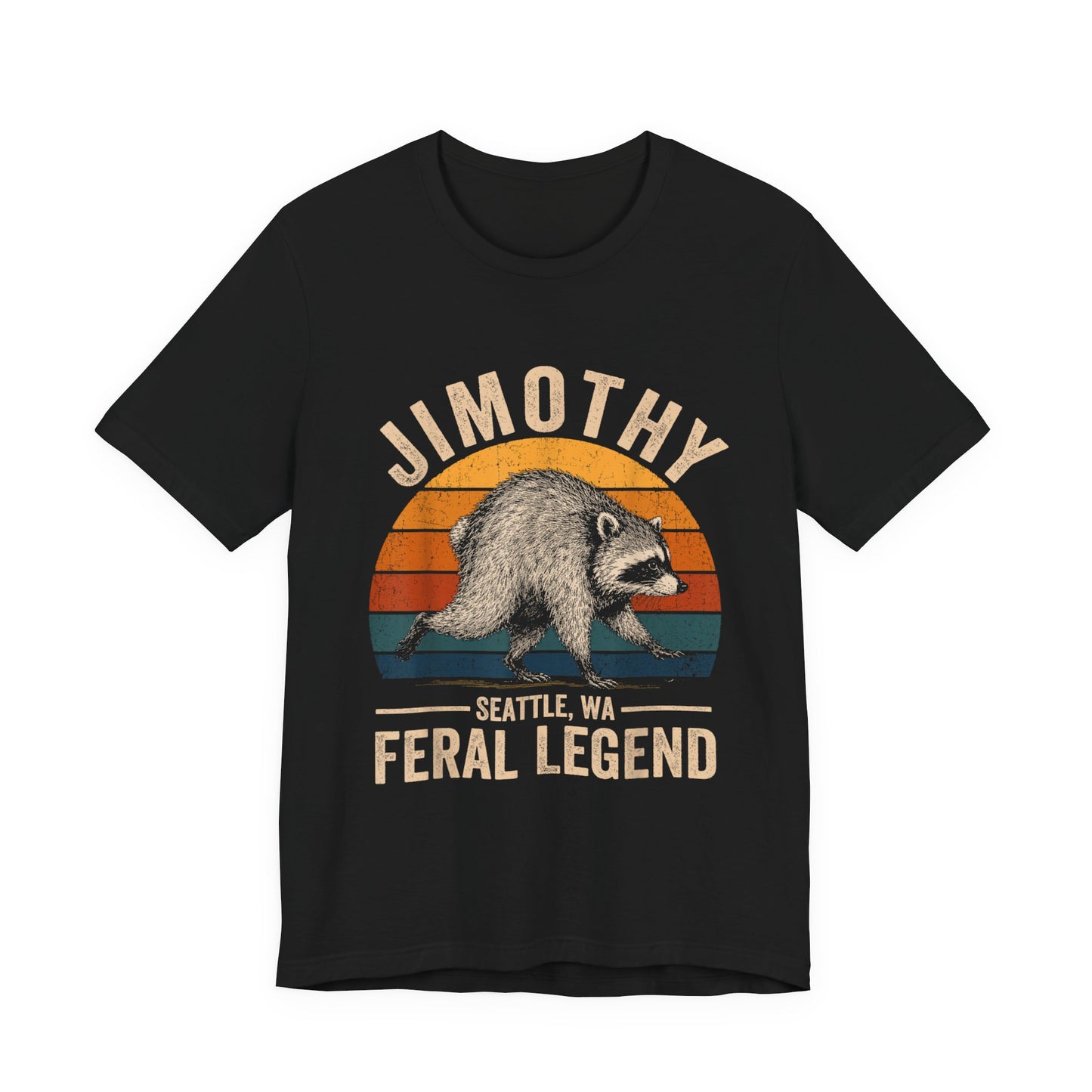 Jimothy Raccoon Feral Legend Seattle T-Shirt