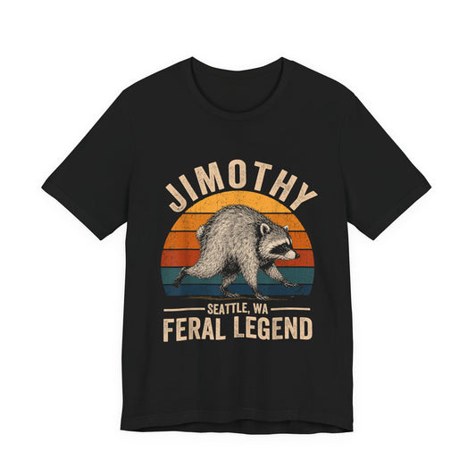 Jimothy Raccoon Feral Legend Seattle T-Shirt