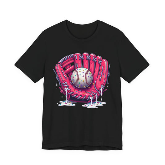 Baseball Drip Design Ice Cream Sprinkles Baseball Player T-Shirt