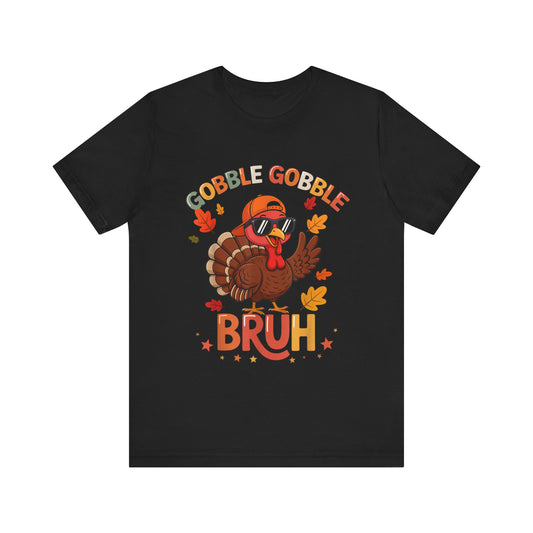 “Bruh, Turkey Gobble!” Kids Thanksgiving Tee