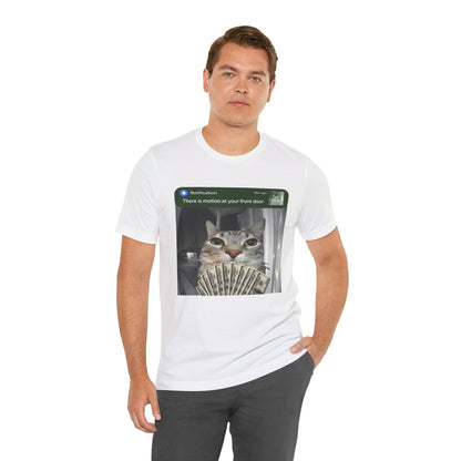 Cat Security Camera Meme T-Shirt