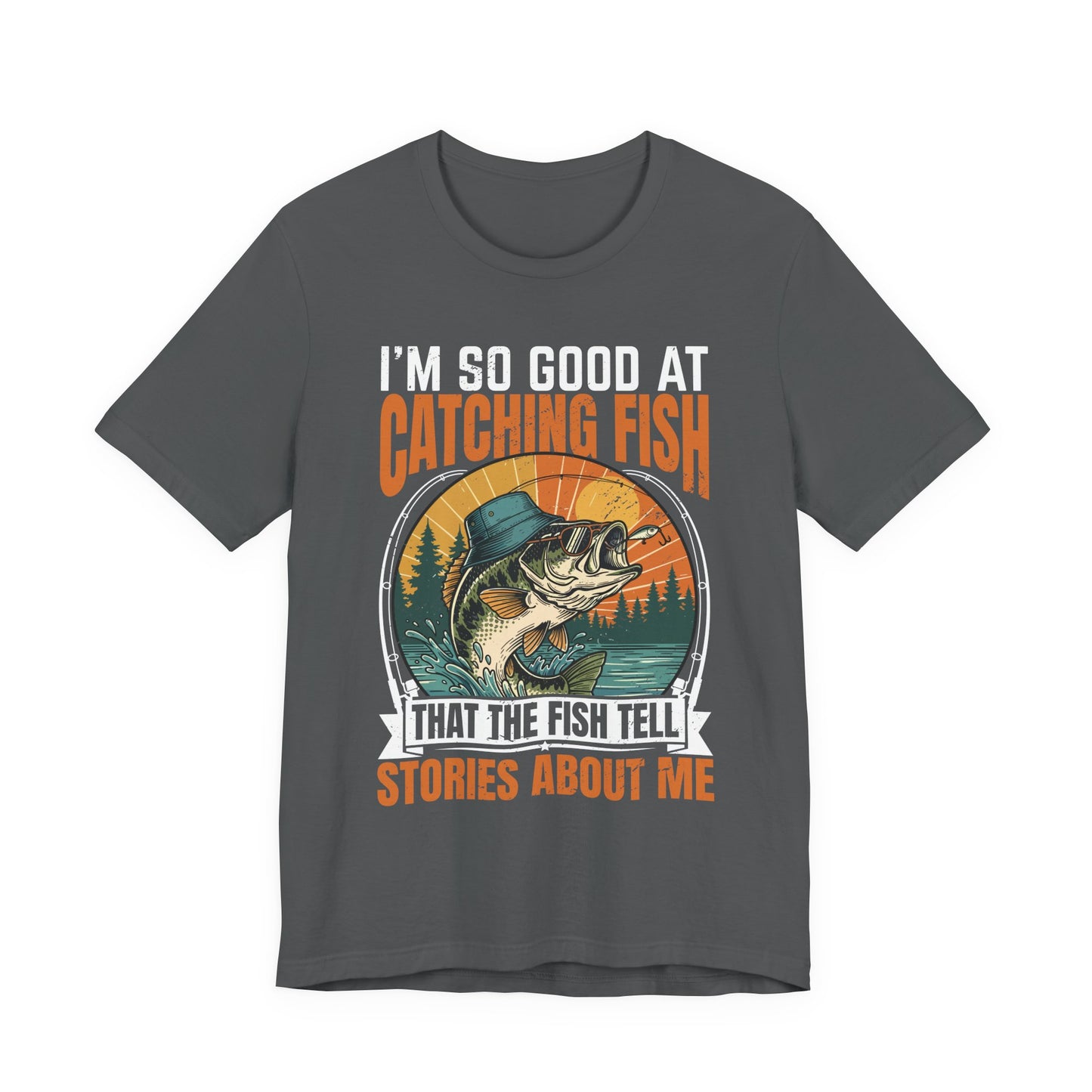 Funny Fishing T-Shirt Bass Novelty Tee