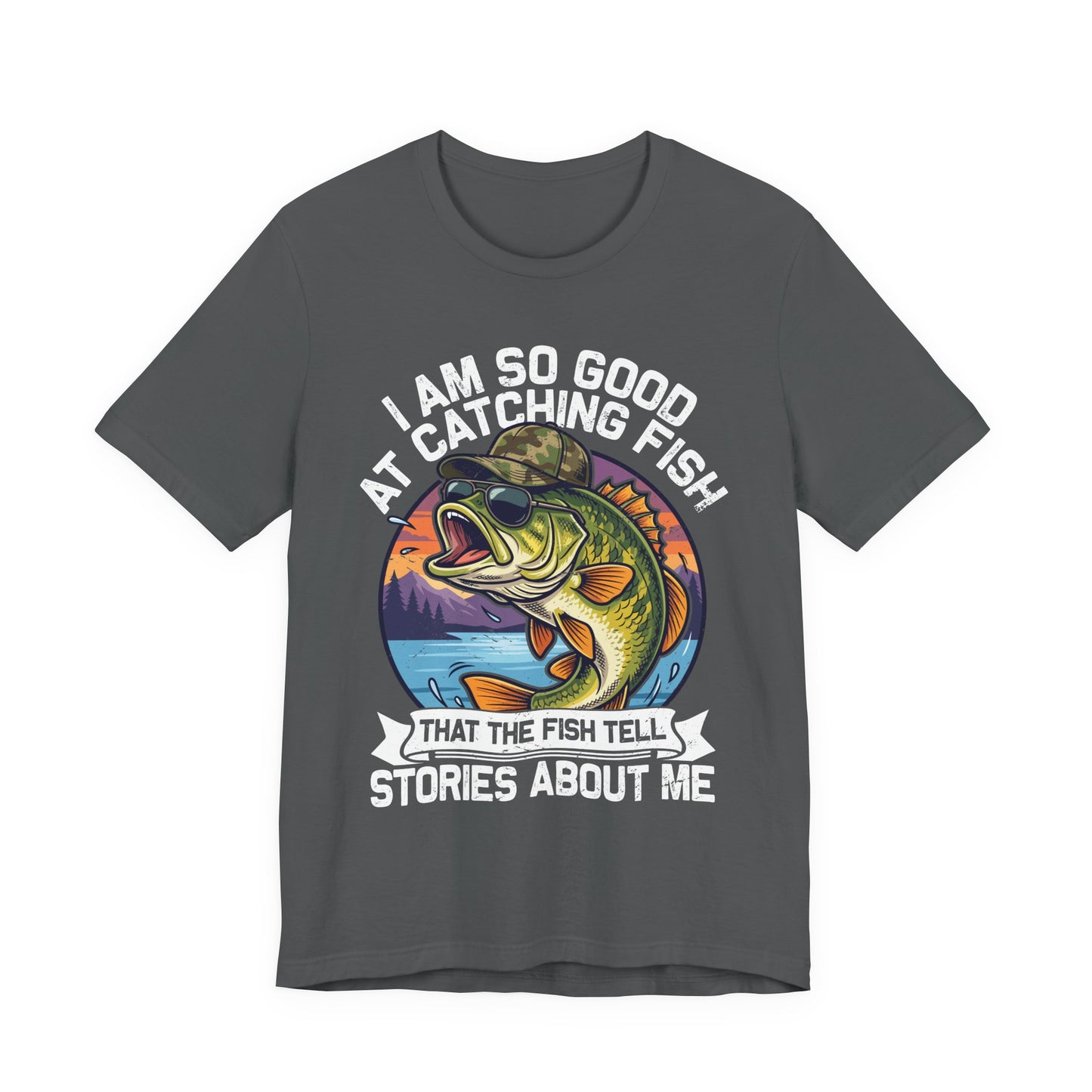 Fisherman Bass Fishing Tee Novelty Fish Reel Shirt