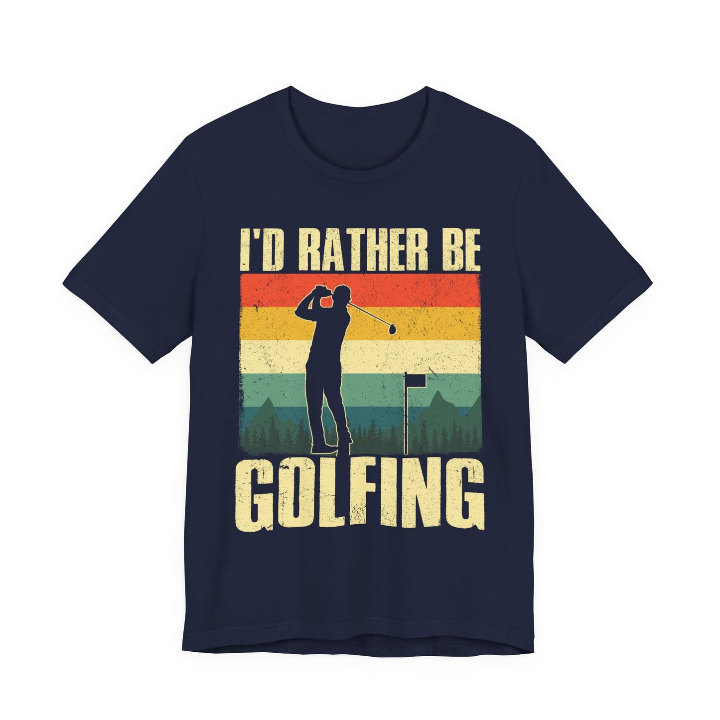 I'd Rather Be Golfing" Vintage Golfing T-Shirt