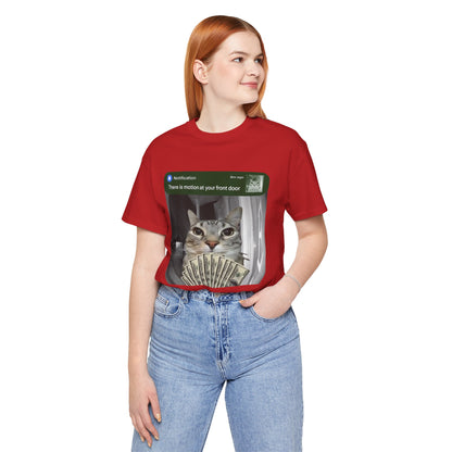 Cat Security Camera Meme T-Shirt