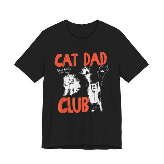 Cat Dad Club, Funny Cat Unisex T-Shirt