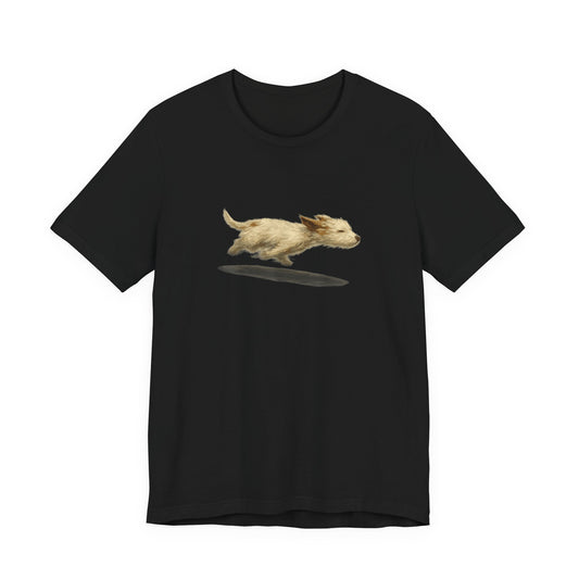 Small Puppy Dog Running T‑Shirt