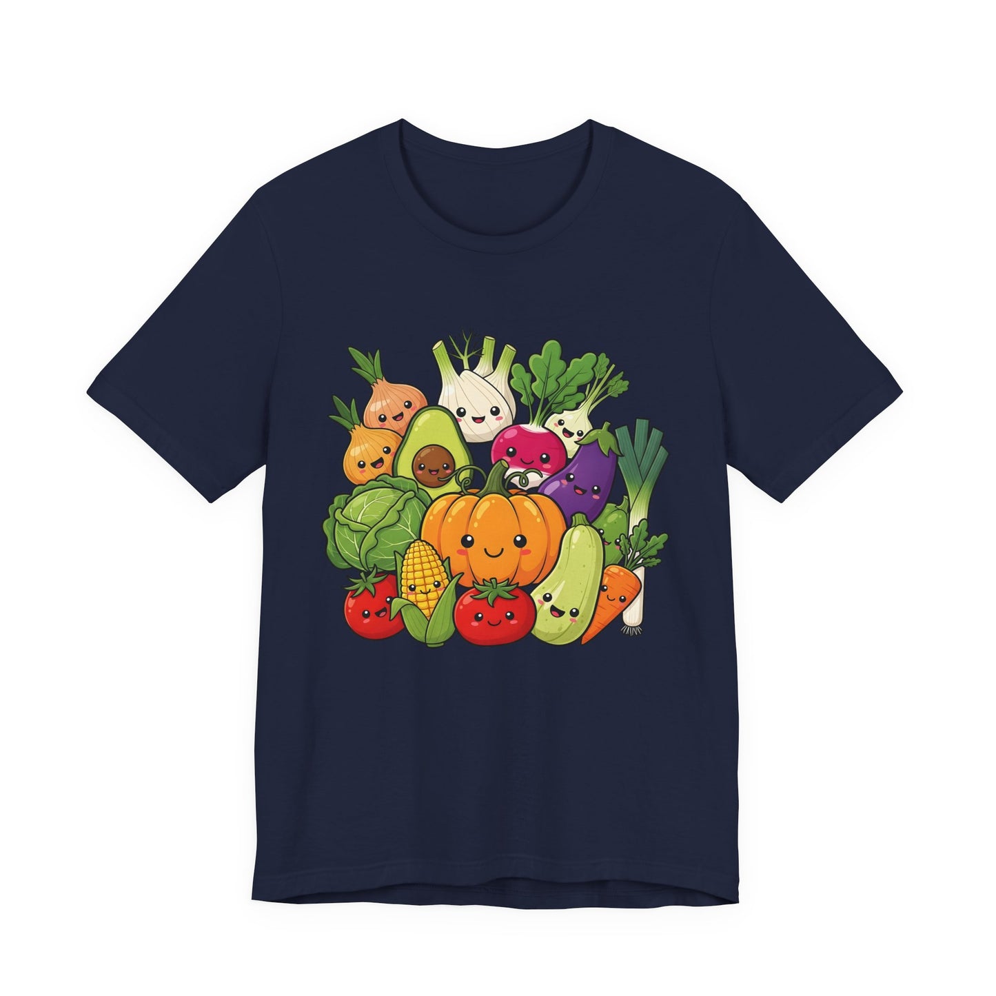 Cute Veggie T-Shirt  Funny Vegan Vegetarian Tee