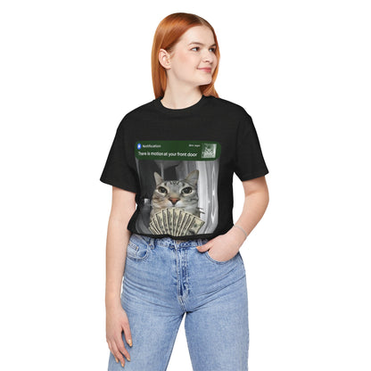 Cat Security Camera Meme T-Shirt