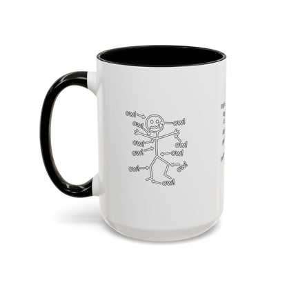 Funny 'Ow!' Stick Figure Coffee Mug
