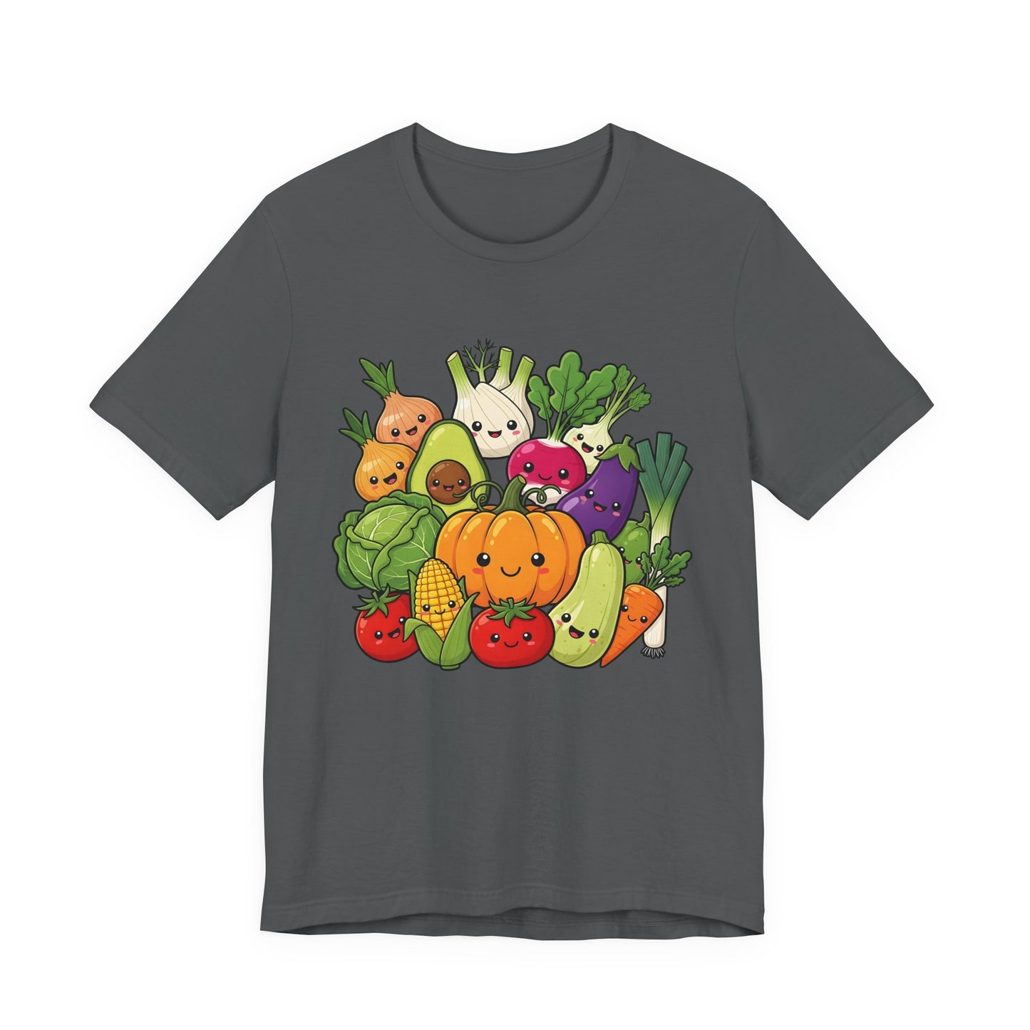 Cute Veggie T-Shirt  Funny Vegan Vegetarian Tee