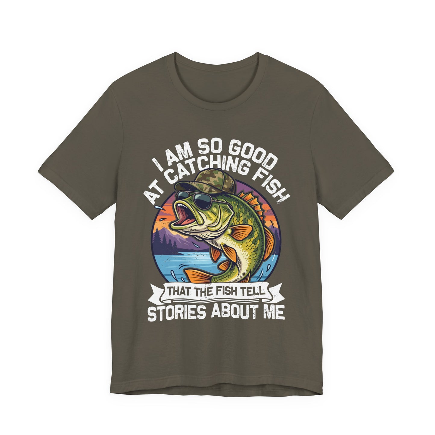 Fisherman Bass Fishing Tee Novelty Fish Reel Shirt