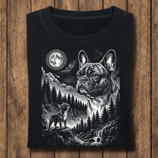 French Bulldog Moonlit Forest T-Shirt