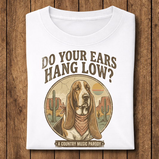 Basset Hound Country Music T-Shirt