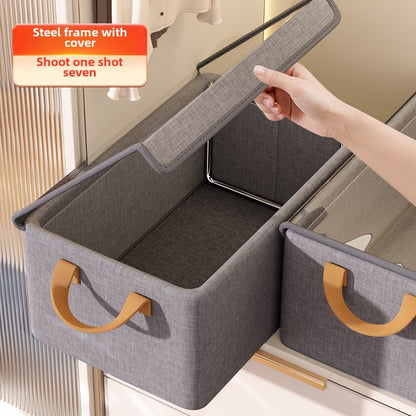 Foldable Clothes Storage Box with Lid