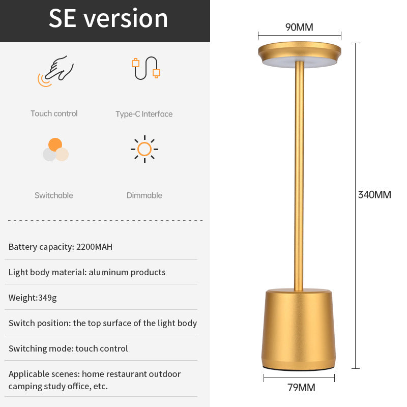 Rechargeable Wireless Touch Led Table Lamp