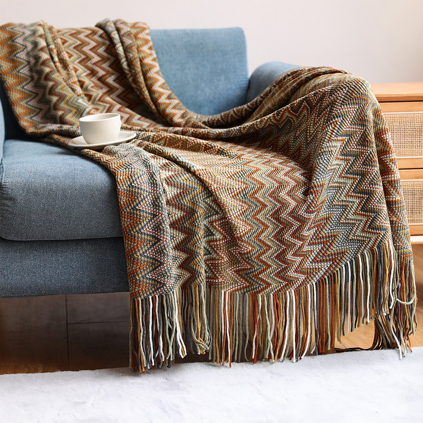 Sofa Knitted Blanket Cover