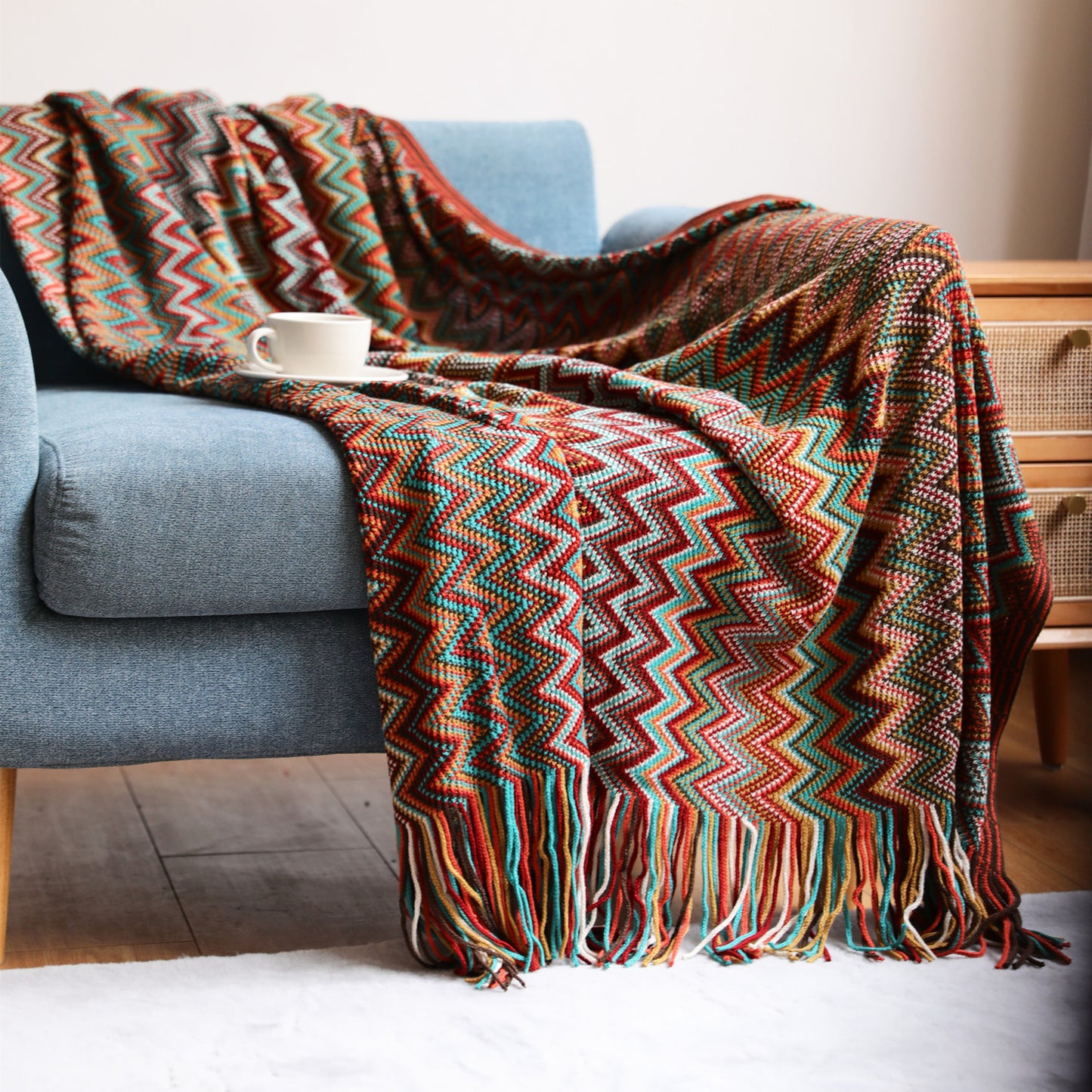 Sofa Knitted Blanket Cover